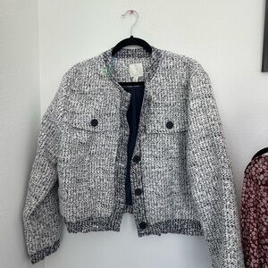 Joie Tweed Bomber Jacket